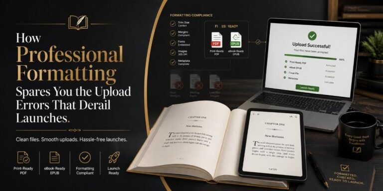 How Professional Book Formatting Prevents Launch Upload Errors