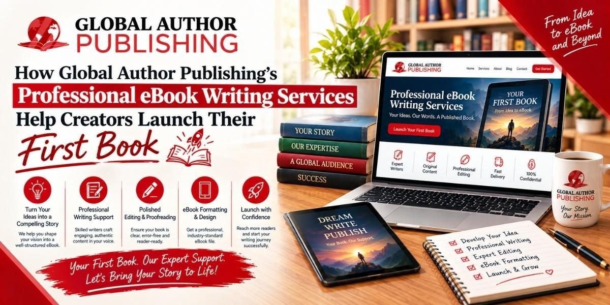 How Global Author Publishing’s Professional eBook Writing Services Help Creators Launch Their First Book